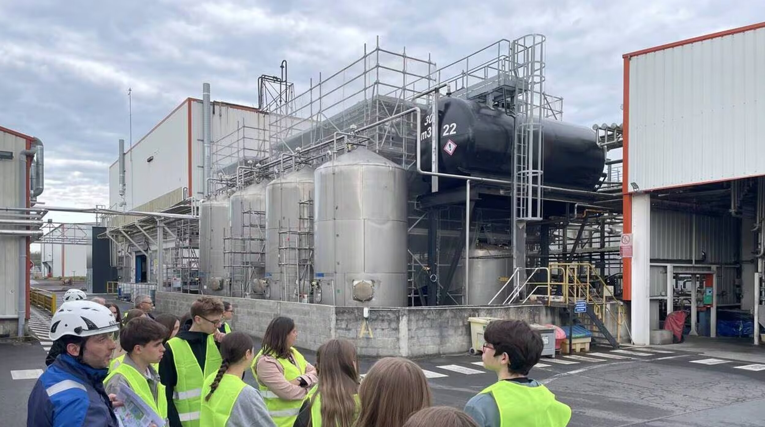 Découverte d’un site industriel par une classe de collégiens  - © D.R.