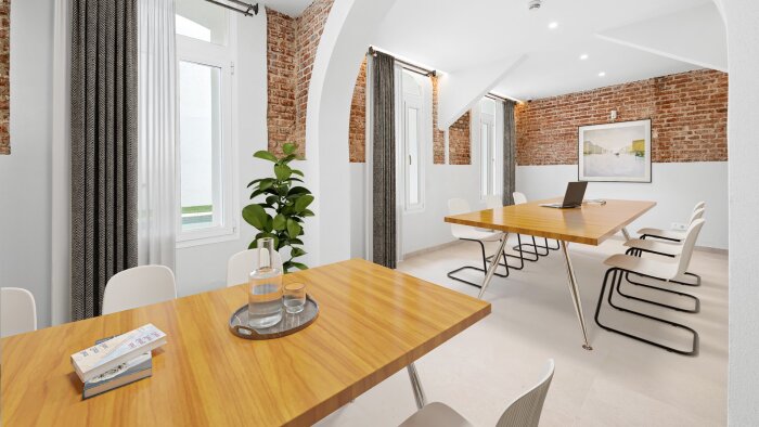 Dans chacun de ses immeubles, Urban Campus propose des espaces de travail en coworking. - © D.R.