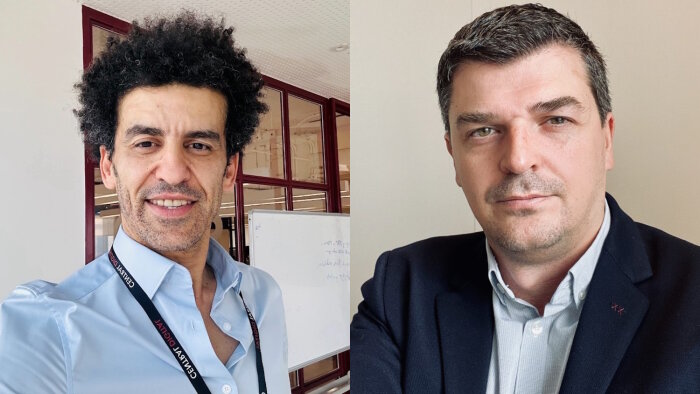 De gauche à droite : Mohamed Rahmoune et Nicolas Drapier. - © D.R.