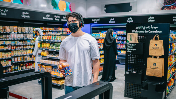 Carrefour City+ à Dubaï est le premier magasin sans caisse 100 % automatisé des Emirats arabe unis.  - © AiFi