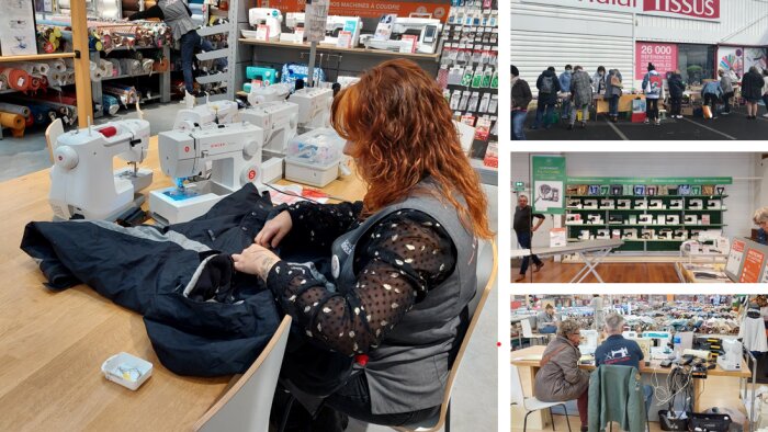 Mondial Tissus a effectué plus de 500 réparations depuis le début du bonus de Refashion. - © D.R.