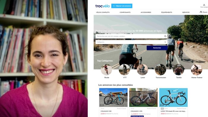 Marion Vergnet va piloter Troc Vélo, la plateforme de vélos d’occasion récemment rachetée. - © D.R.