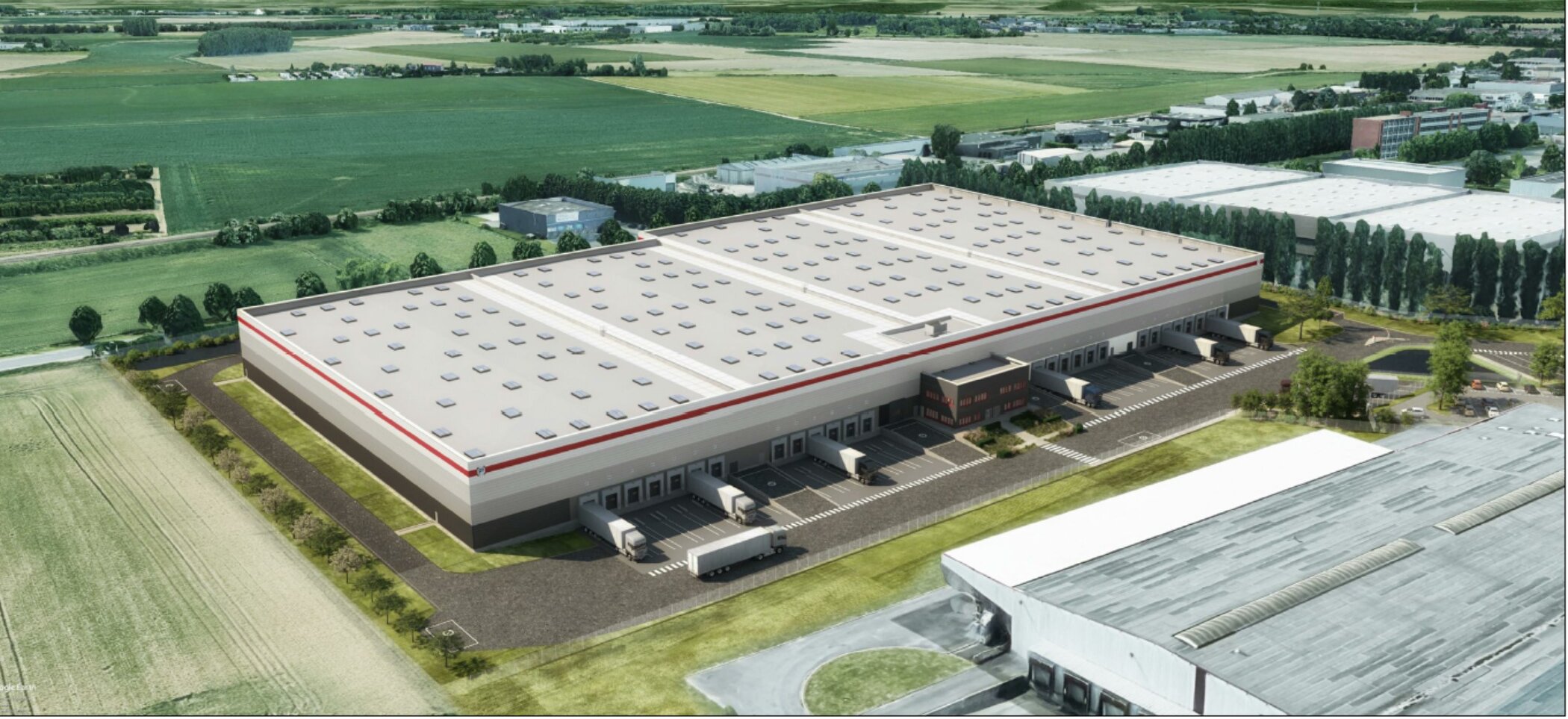 P3 Logistic Parks a acquis un bâtiment de 23&nbsp;000 m2 à Seclin sur une friche industrielle et accompagné le vendeur dans sa cessation d’activité. - ©&nbsp;D.R.