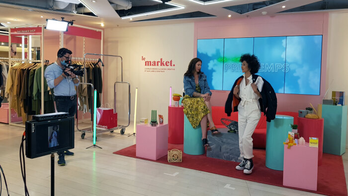 Printemps a diffusé son premier live shopping le 23 juin, à 18h. - © CC / Républik Retail