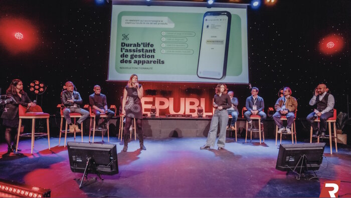 Boulanger dévoile à Connect Lille sa nouvelle appli, enrichie d’une IA conversationnelle. - © Républik Retail