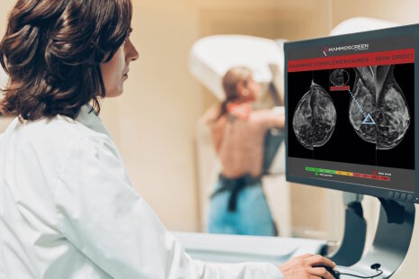 Examen de mammographie. - ©&amp;#160;Therapixel