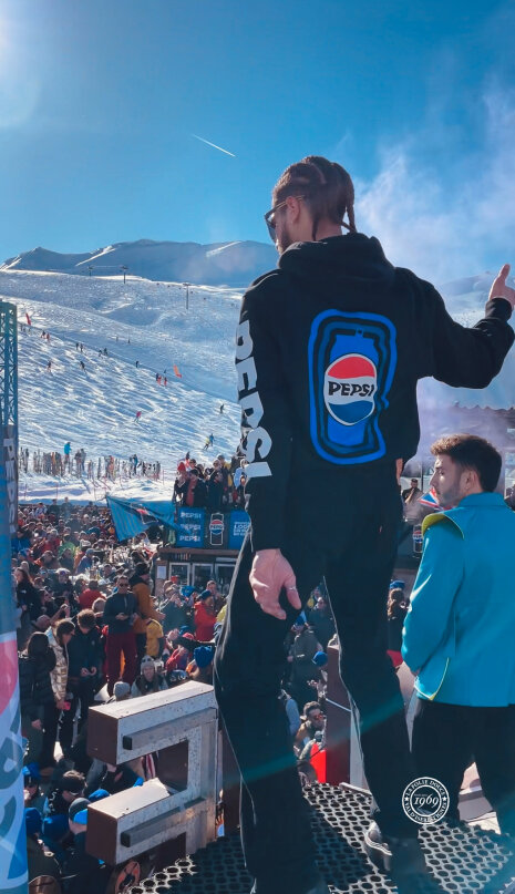 Opération Pepsi à la Folie Douce le 4 mars 2024 - ©&amp;#160;Pepsi- Folie Douce