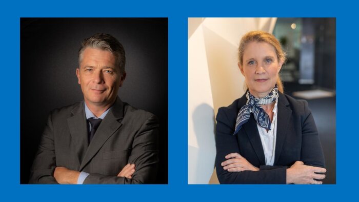 Emmanuel Bellanger et Laure Lechertier, directeur supply chain et directrice de l’accès au marché. - © D.R.