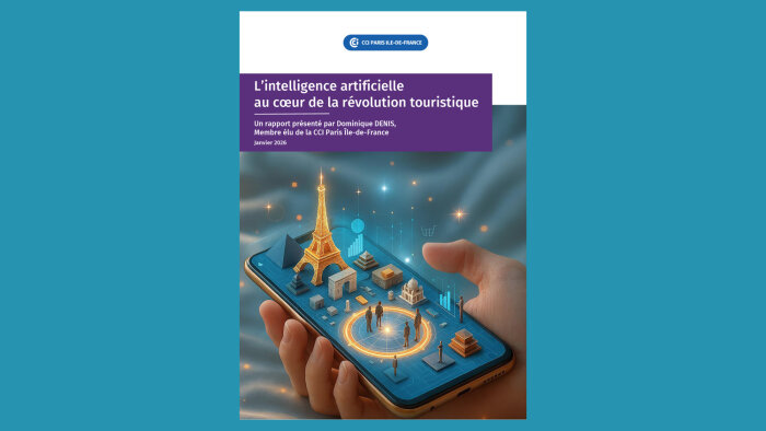 « L’intelligence artificielle au coeur de la révolution touristique », publié par la CCI Paris IdF - © CCI Paris Ile-de-France