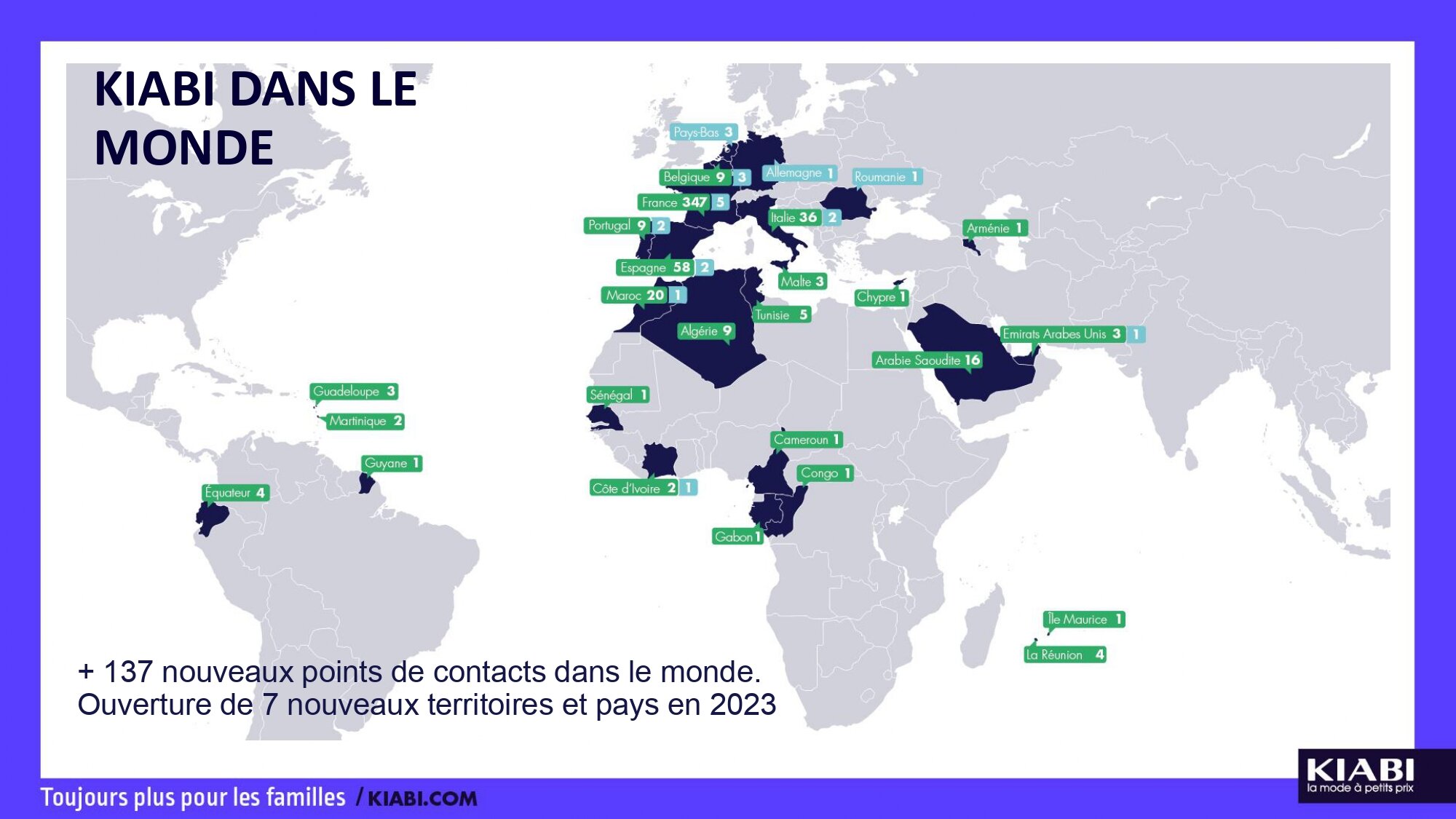 Kiabi dans le monde - © Kiabi