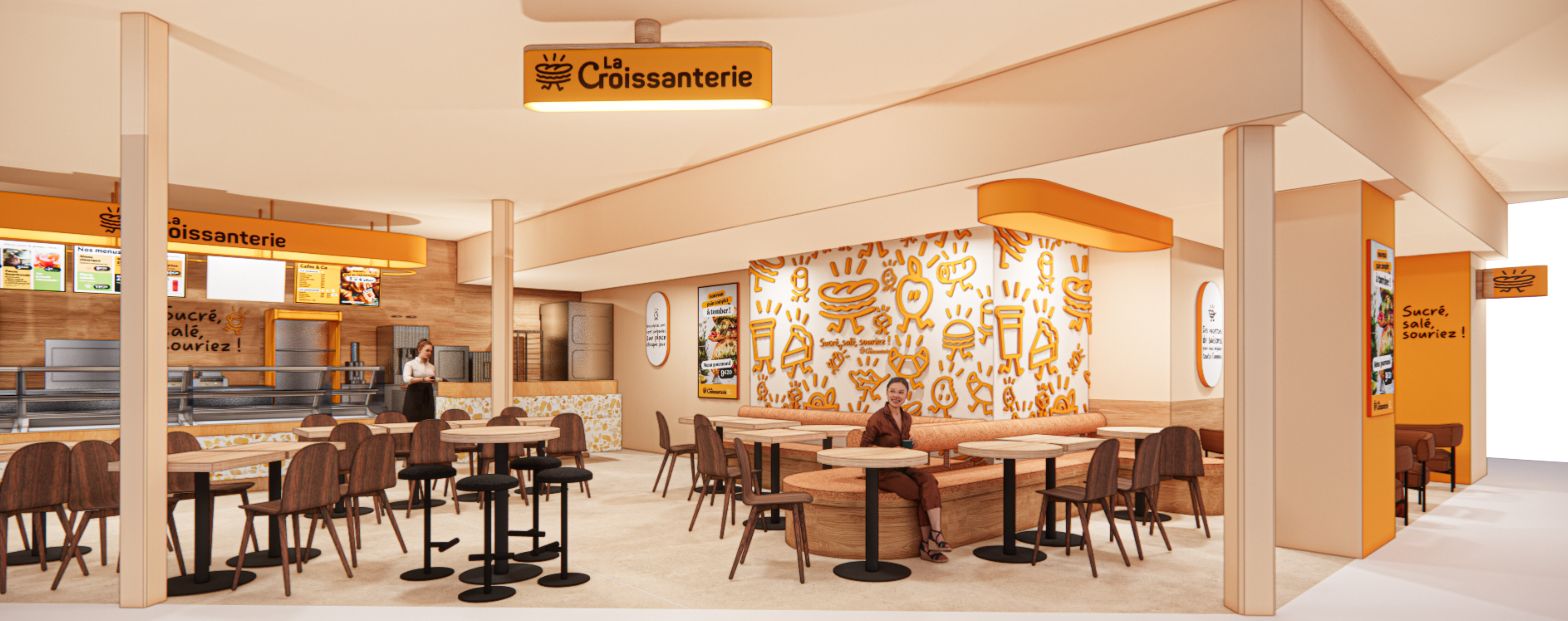 Le concept de la Croissanterie fait peu neuve. - © La Croissanterie