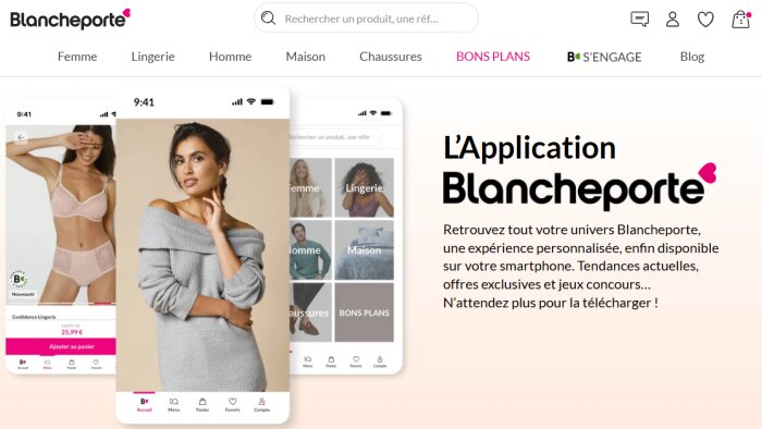 Blancheporte booste ses ventes sur mobile avec de nouveaux moyens de paiement. - © D.R.