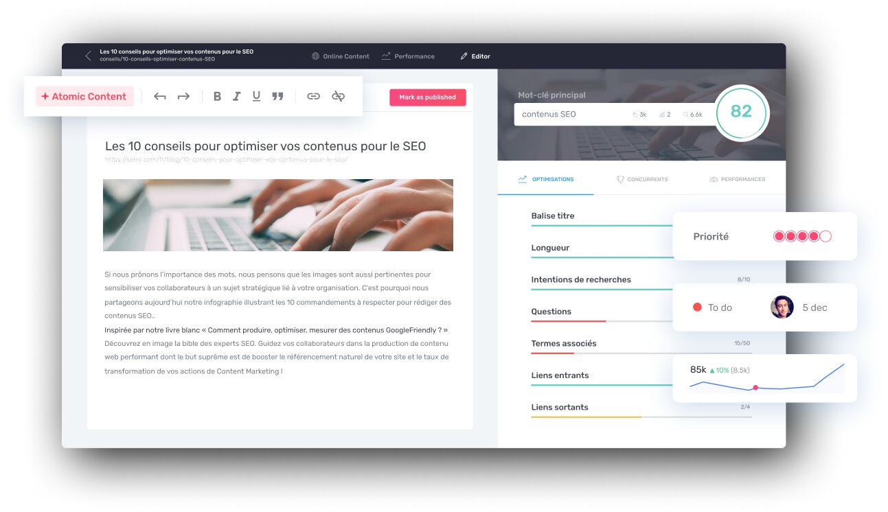 Semji, plateforme d’optimisation de contenu pour le SEO. - © D.R.