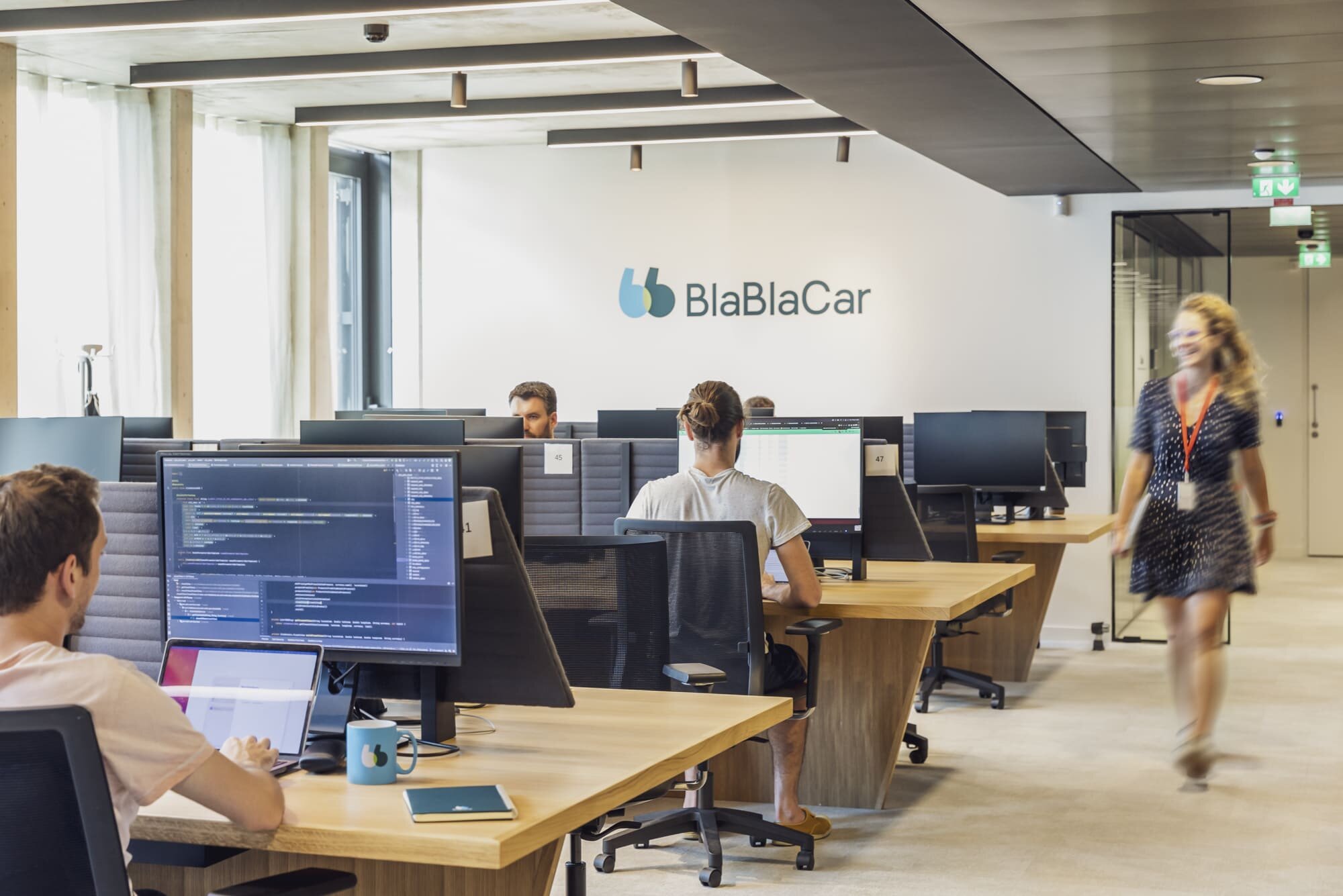 Open space chez BlaBlaCar - © Davide Leggio