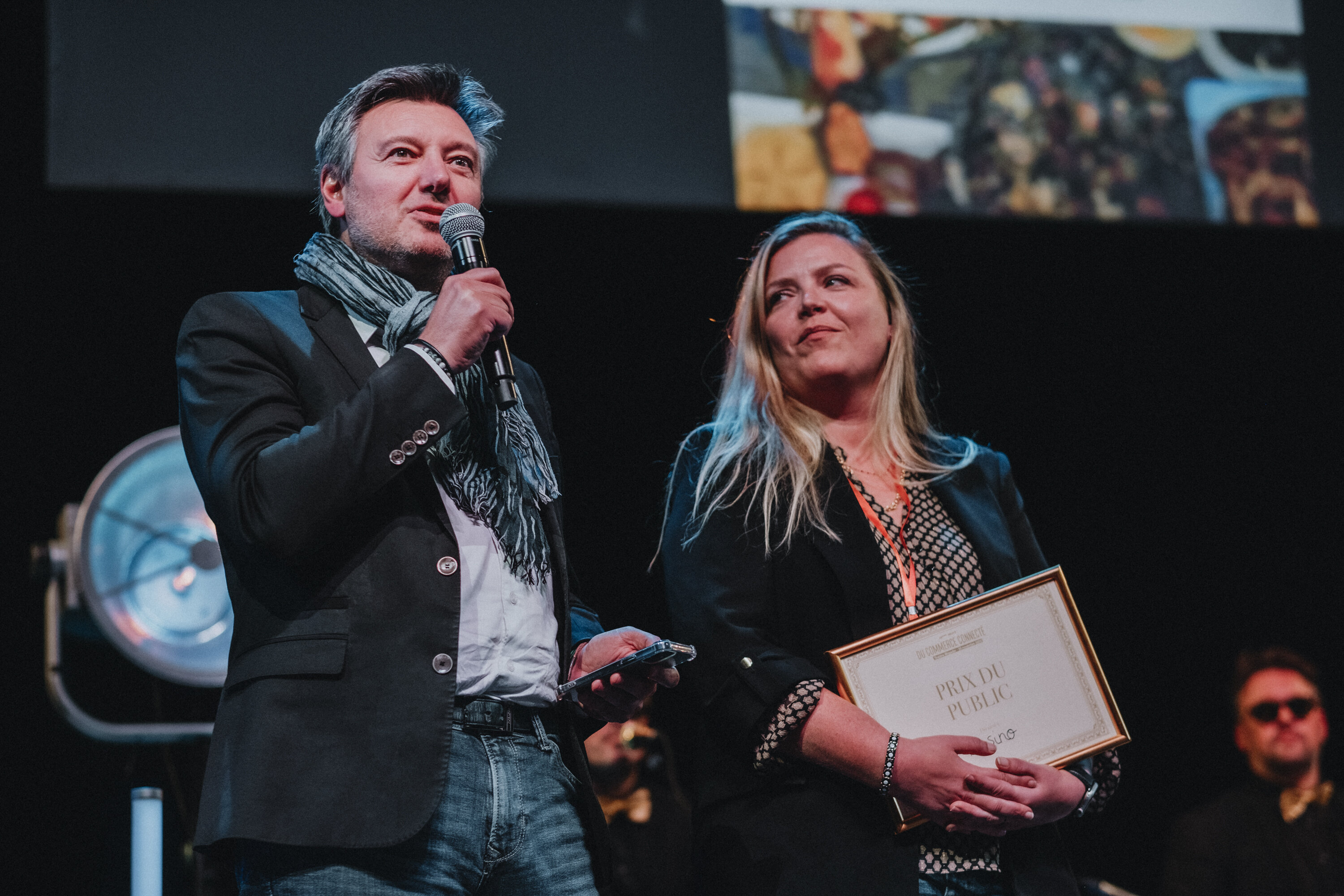 Le Prix du public pour cette 10e nuit du commerce connecté a été attribué au Groupe Casino pour son partenariat avec Tik Tok.  - © MANUEL ABELLA