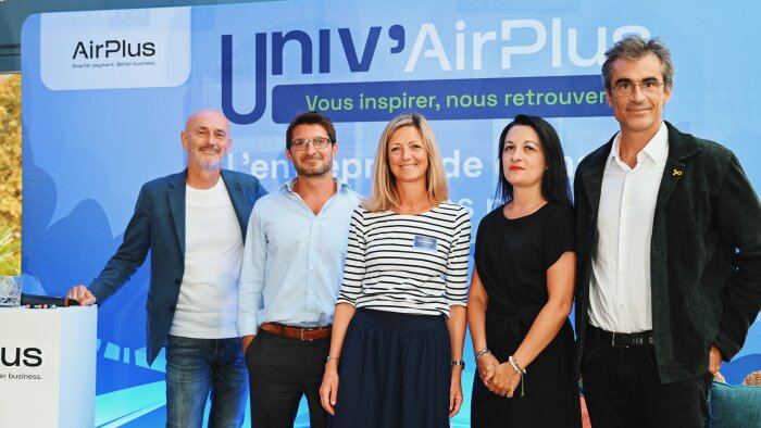 Julie Troussicot, entourée par les intervenants d’Univ’AirPlus. - © D.R.