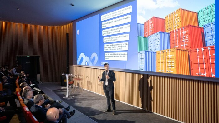 Lucien Besse, COO et co-fondateur de Shippeo lors de Visibility Now 2024. - © D.R.