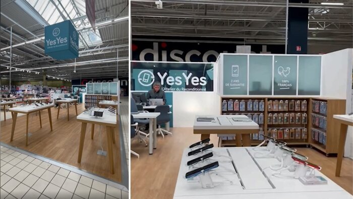 Le corner YesYes de Pessac (33) a ouvert le 11 août dans l’hypermarché Casino. - © D.R.