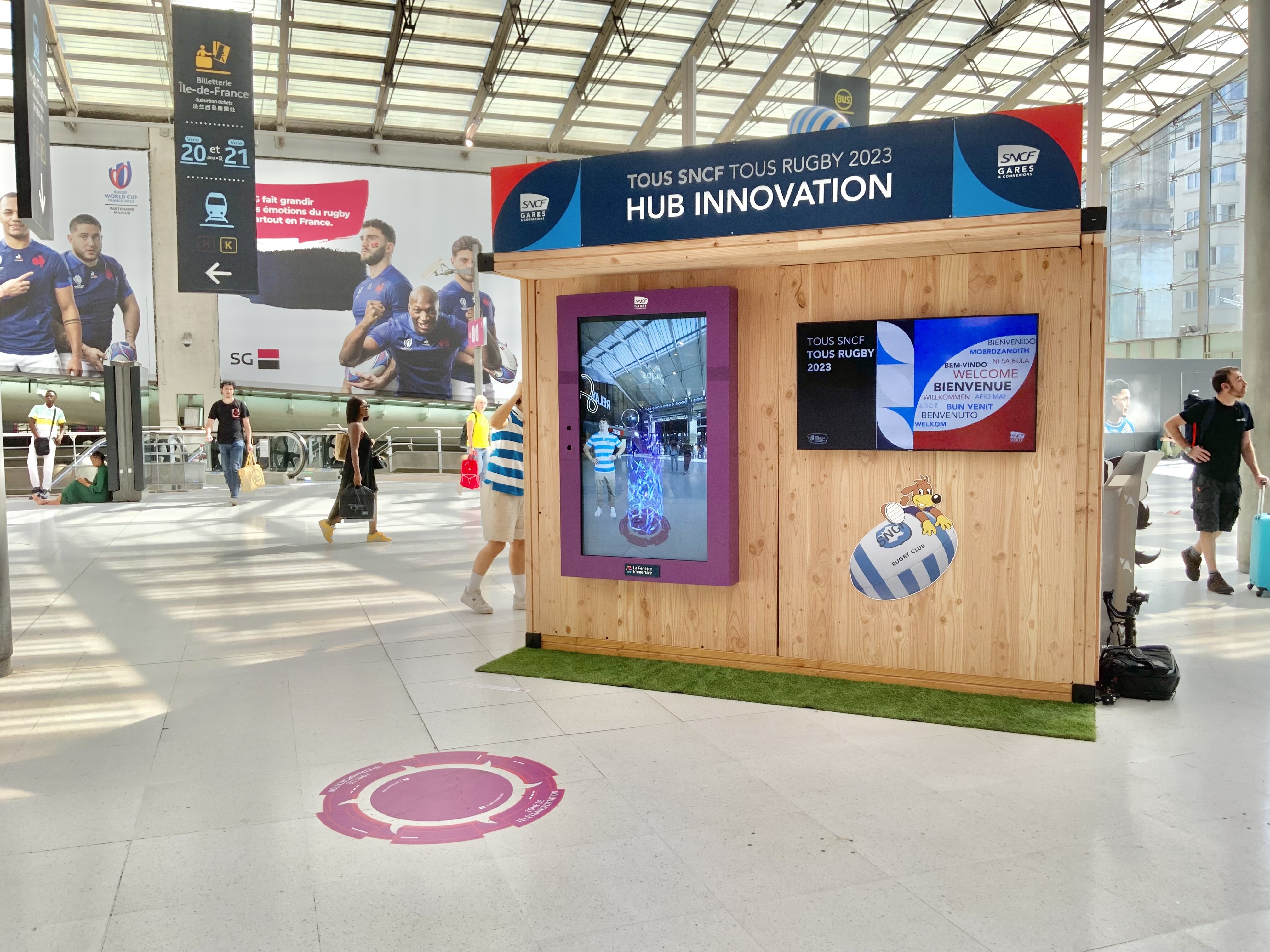 La Fenêtre Immersive pour des expériences interactives à vivre sans casque de réalité virtuelle - © SNCF / DigitaLandmarks