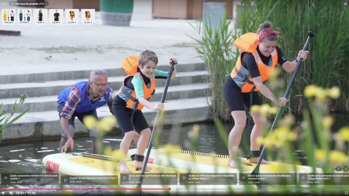 Decathlon x Center Parcs : un live shopping inédit au croisement du sport et du tourisme. - © D.R.