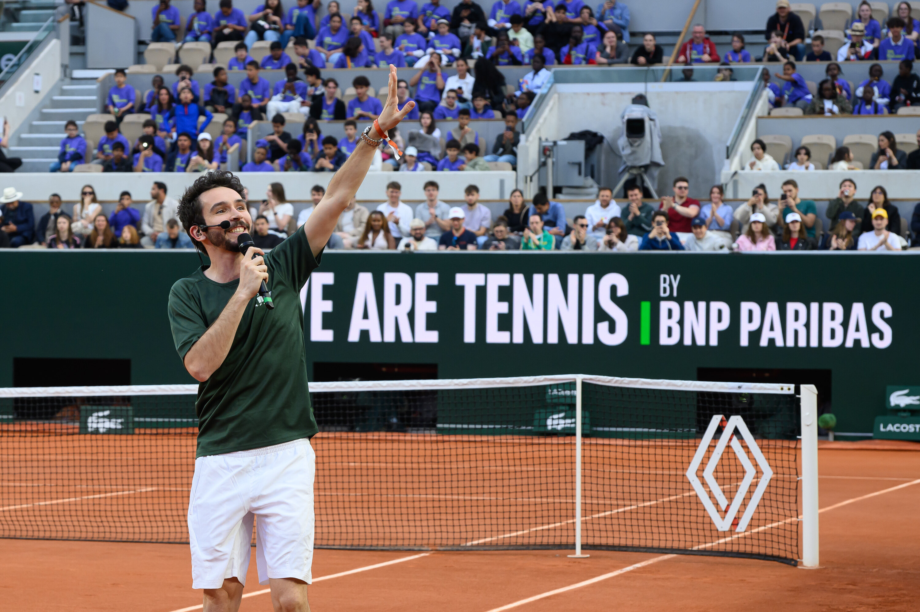 Domingo sur le court Suzanne Lenglen avec BNP - © D.R.