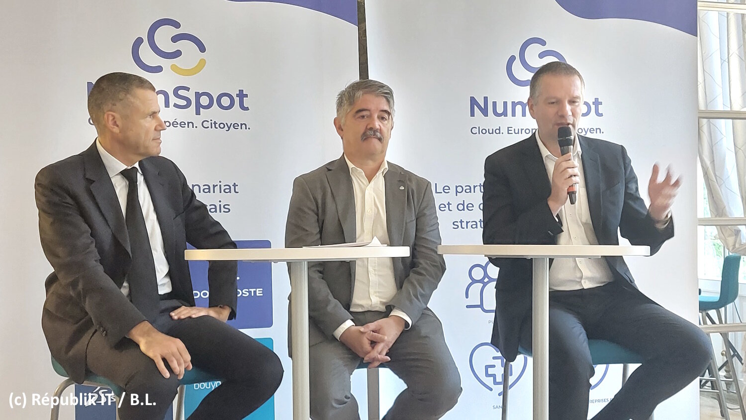 GàD : Hervé Thoumyre (CNP-A), Alain Issarni (Numspot) et Guillaume Poupard (Docaposte). - © Républik IT / B.L.
