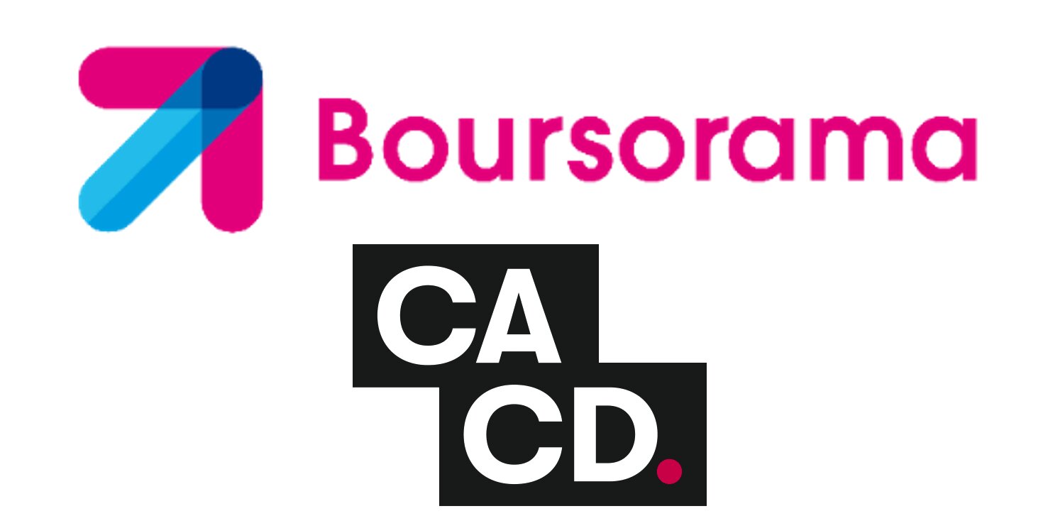 Logos Boursorama &amp; CACD - © Boursorama/CACD