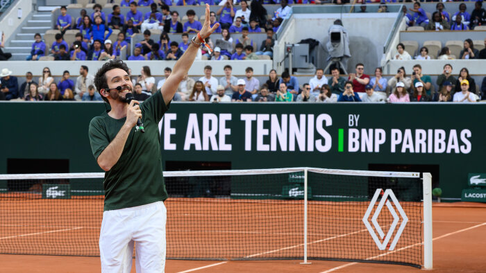 Domingo sur le court Suzanne Lenglen - © D.R.