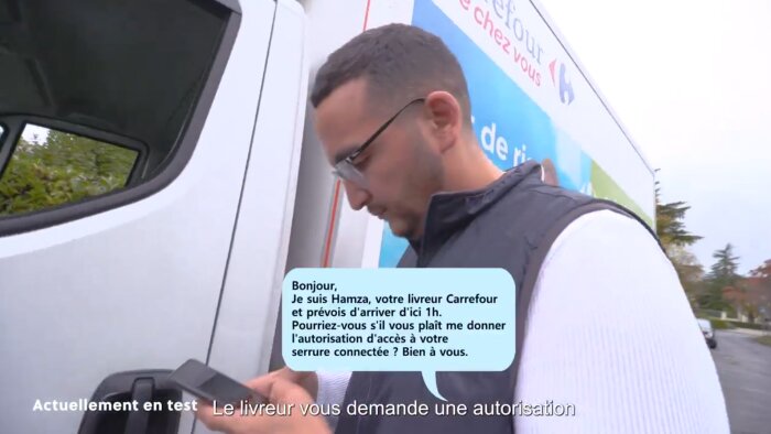 Une vidéo présentant ce test a été publiée sur LinkedIn. - © Carrefour