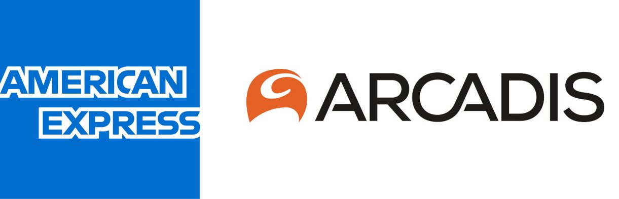 Logos d’American Express &amp; Arcadis - © American Express/Arcadis