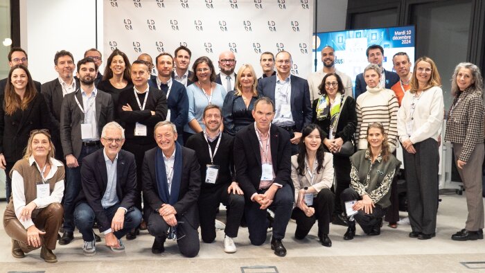 Les dix startupers et les membres du bureau de l’Adra. - © D.R.