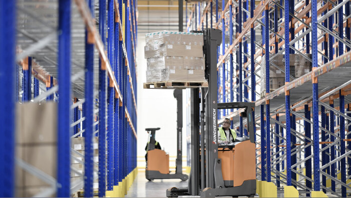 La plateforme d’OCP Répartition, à Baule, traite 1,7 million d’unités par jour.. - © www.franckdunouau.com