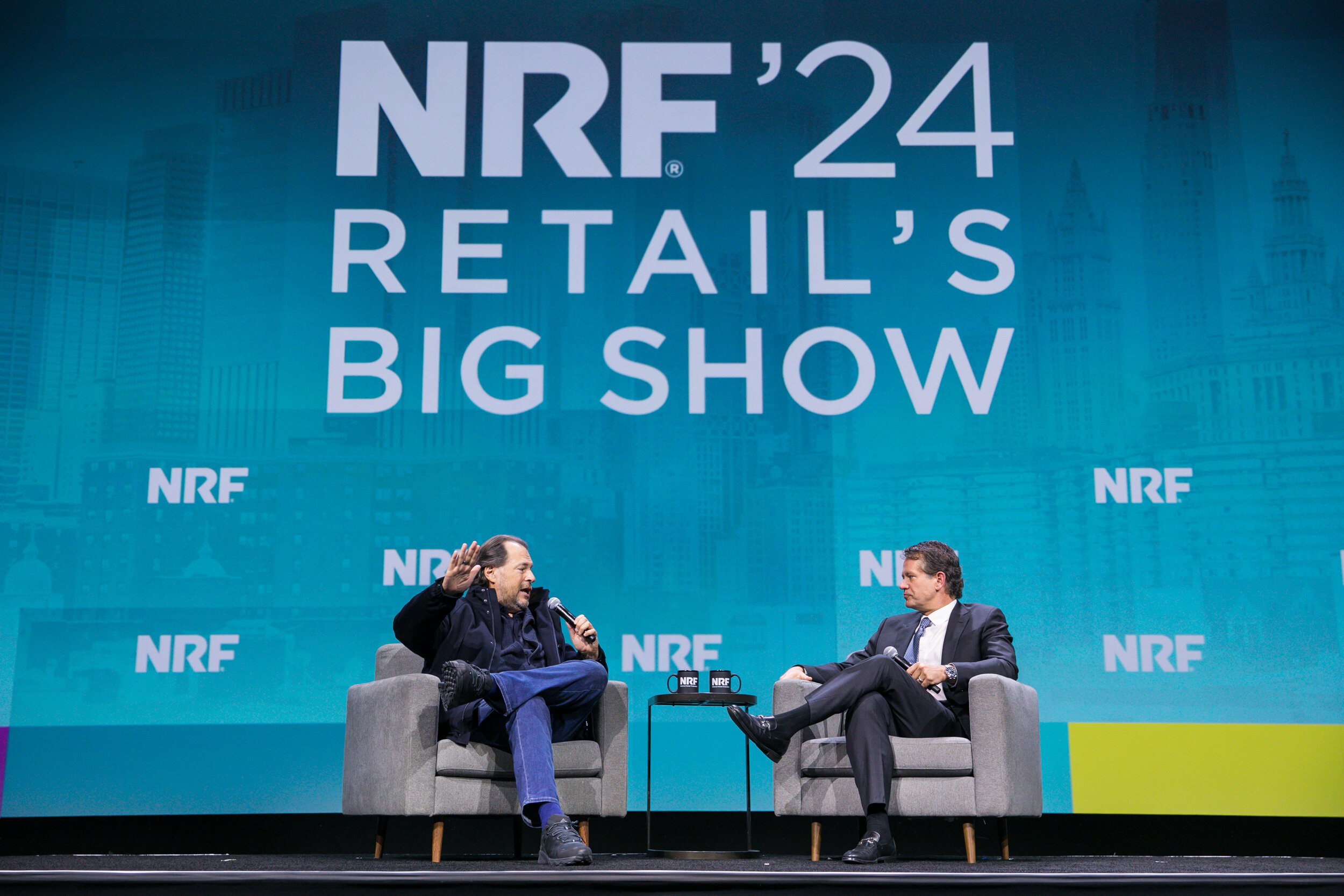 John Furner et Marc Benioff, PDG de Salesforce. - © 2023