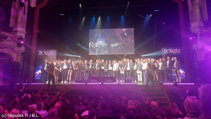 La cérémonie de l’IT Night 2025 a eu lieu le lundi 26 mai 2025 au Théâtre Mogador à Paris. - © Républik IT / B.L.
