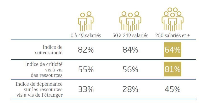 Avec une criticité de leurs achats beaucoup plus faible, les petites entreprises ont aussi un plus fort sentiment de souveraineté.    - © D.R.