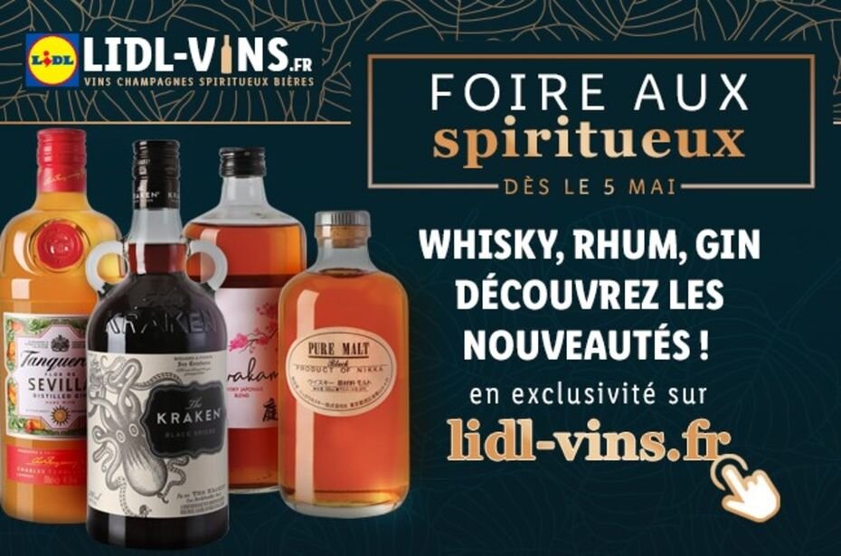 Lidl a organisé une foire aux spiritueux du 5 au 23 mai 2021. - © Lidl