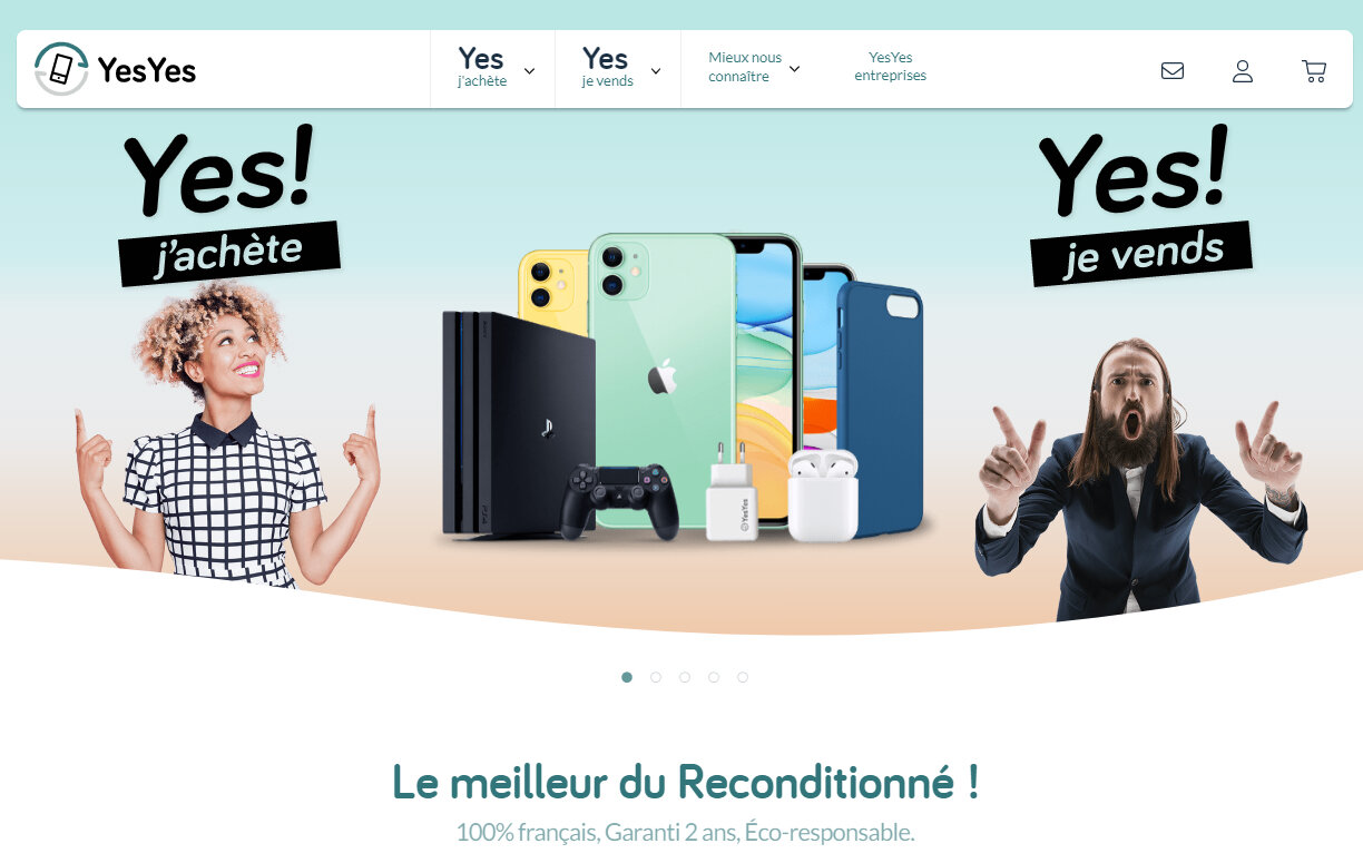 YesYes existe depuis 4 ans en ligne. - © YesYes
