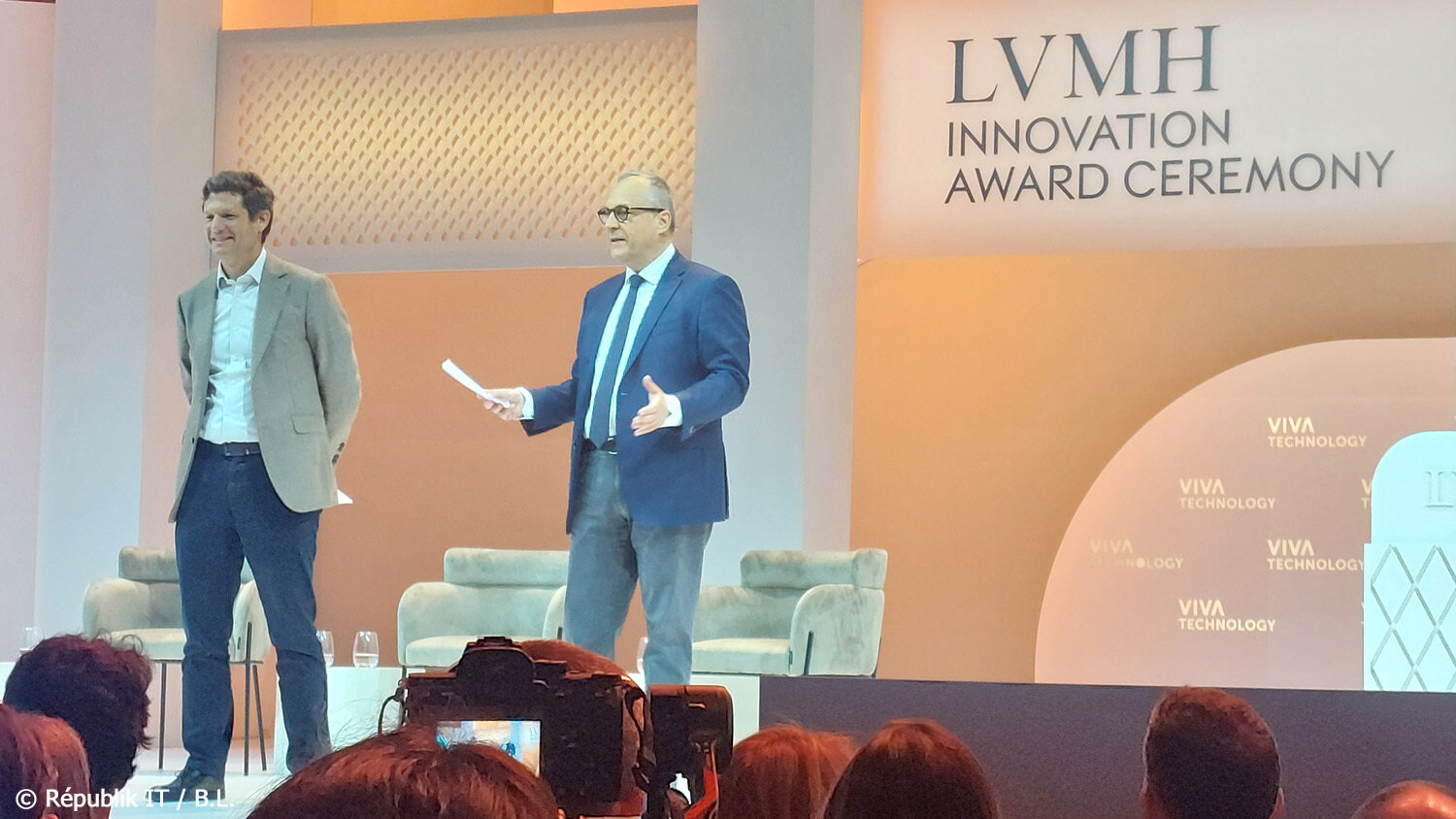 De gauche à droite : Gonzague de Pirey et Franck Le Moal (LVMH). - © Républik IT / B.L.