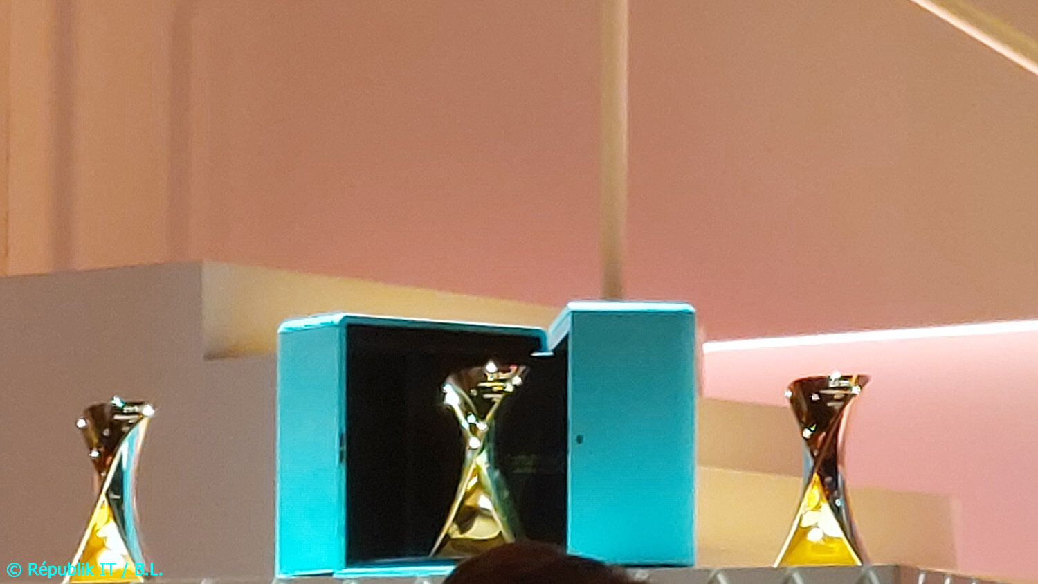 Cette année, les trophées remis ont été produits par la Maison Tiffany.  - © Républik IT / B.L.