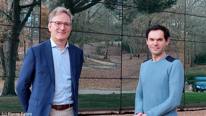 Olivier Siegler (DSI de Pierre Fabre - à gauche) et Julien Rousseau (responsable RSE - à droite) - © Pierre Fabre