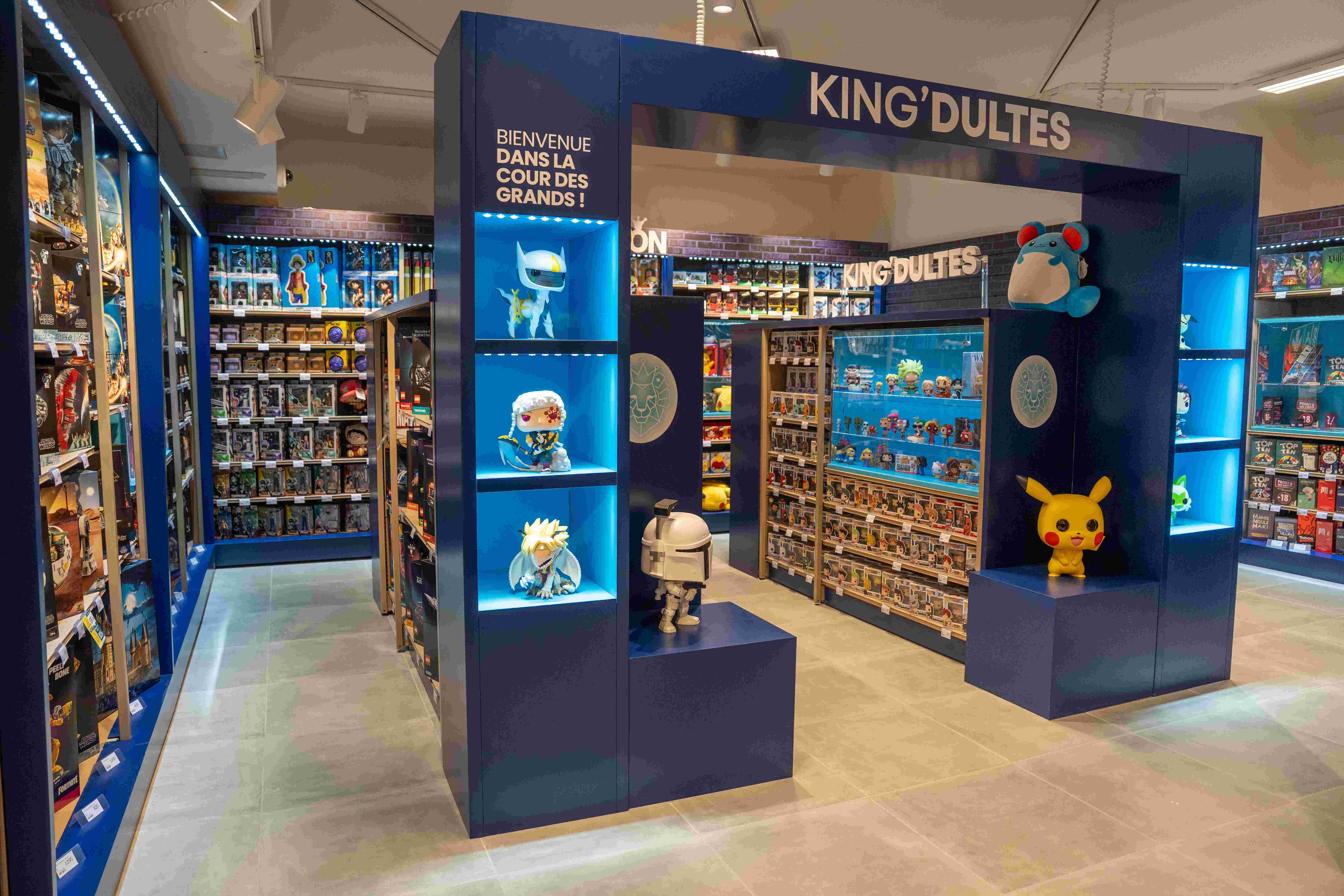 Sur 30 m², le corner « King’dultes » met en avant une sélection de produits dédiés. - © RM PHOTOS