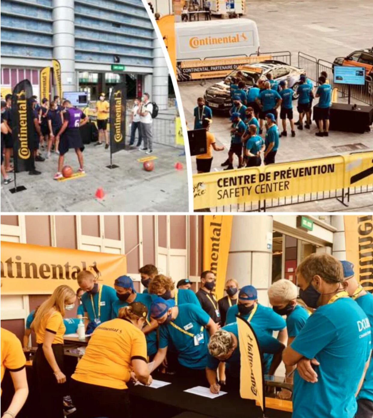 EN amont du Tour de France, Continental sensibilise les caravaniers, les équipes d’A.S.O. et les services de sécurité dans son Safety Center aux pneumatiques et aux bons réflexes de sécurité.  - © Continental