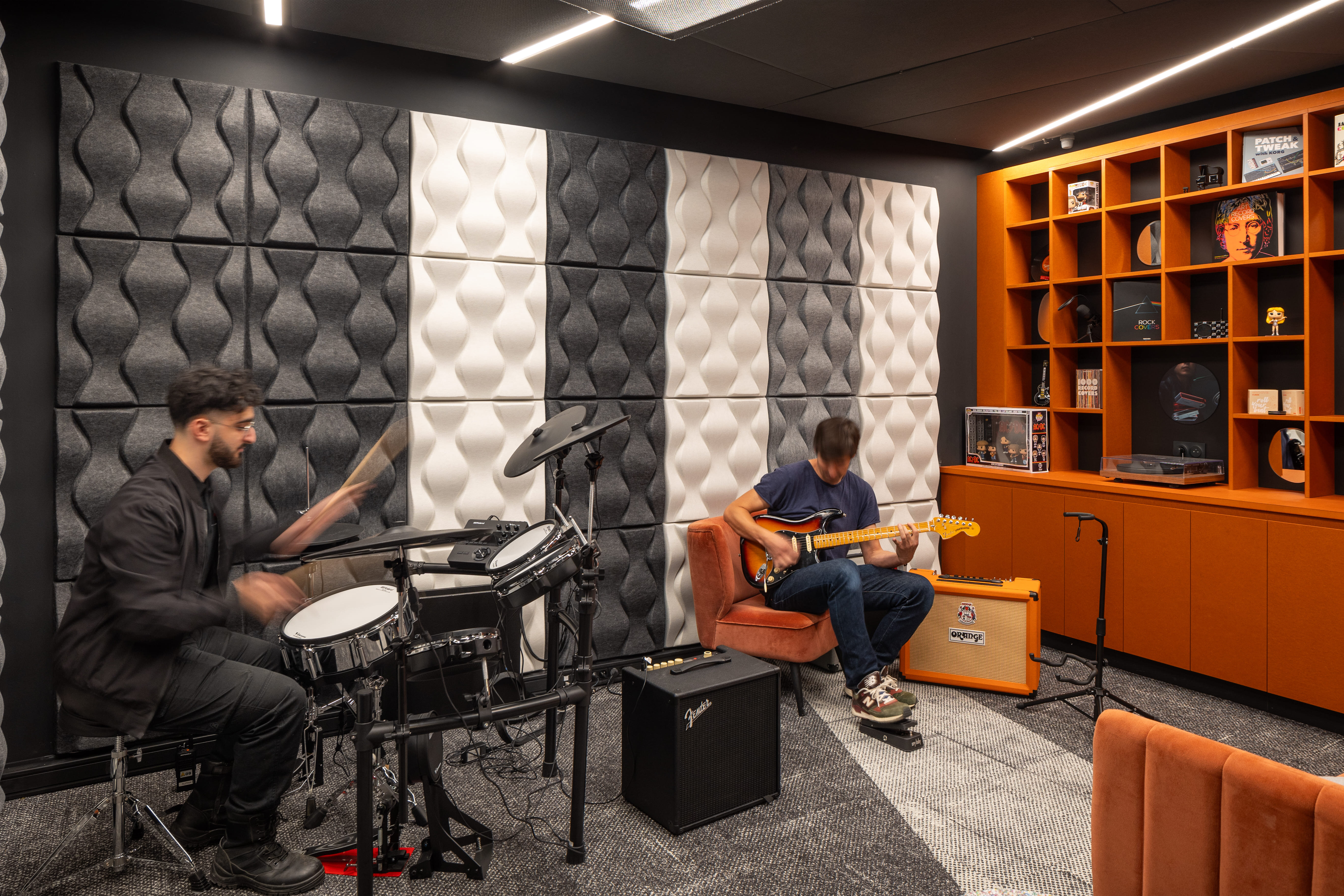 La Music Room, antre du « Ledger Band » - © Antoine Mercusot