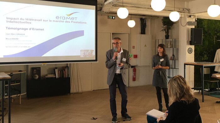 Jean-Marc Orange, DHA indirects et Maud André, lead buyer prestations intellectuelles d’Eramet. - © Republik