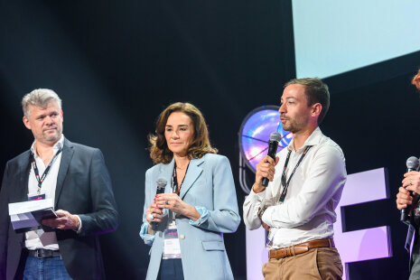 Eric Houviez (Orange), Laure Forêt (Orano) et Charles-Maurice Dubard (Lidl France) - ©&amp;#160;Carole Desheulles