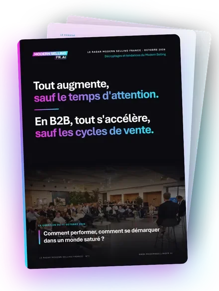 Couverture du Radar Modern Selling France