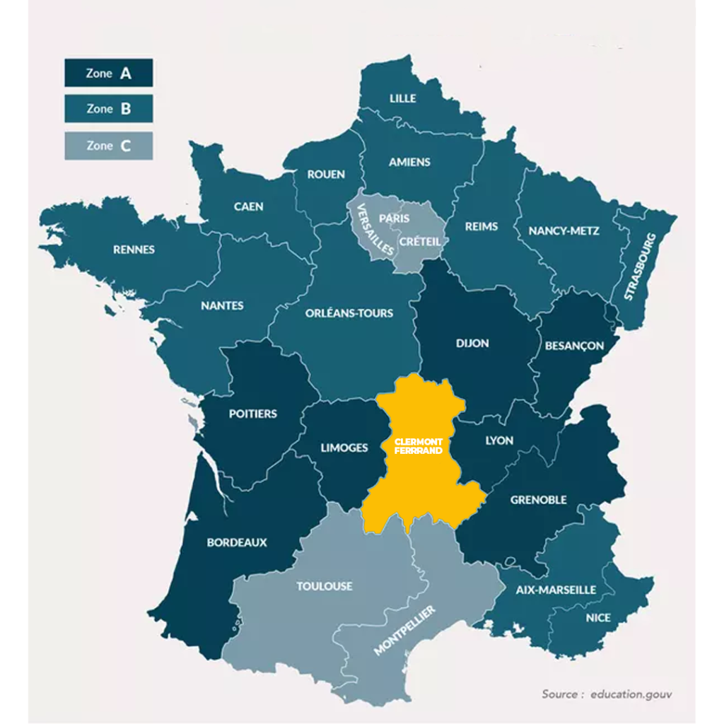 Carte Zone Vacances