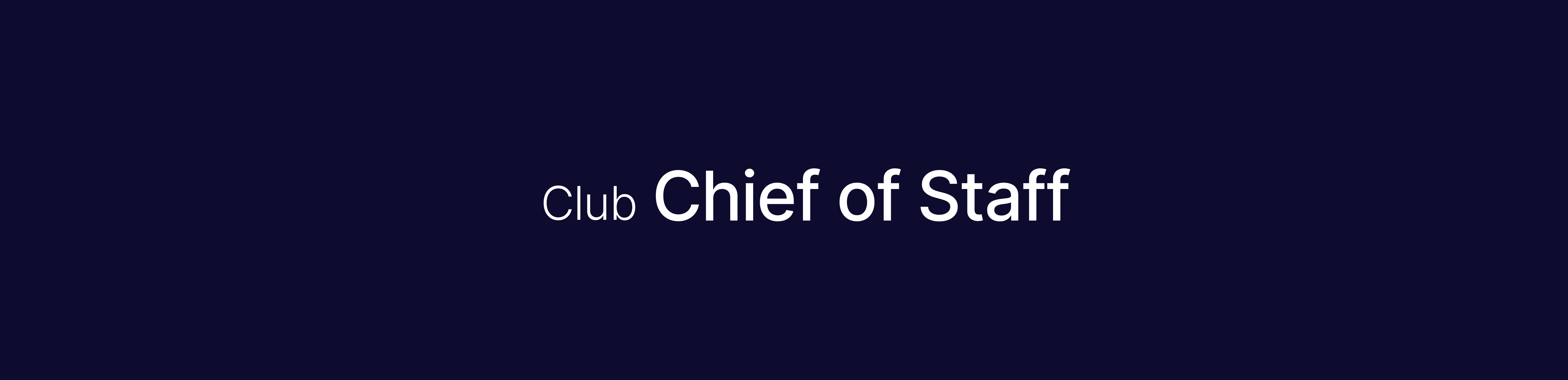 Chief of Staff