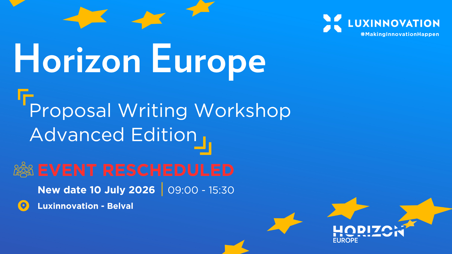 Proposal Writing Workshop – Advanced Edition