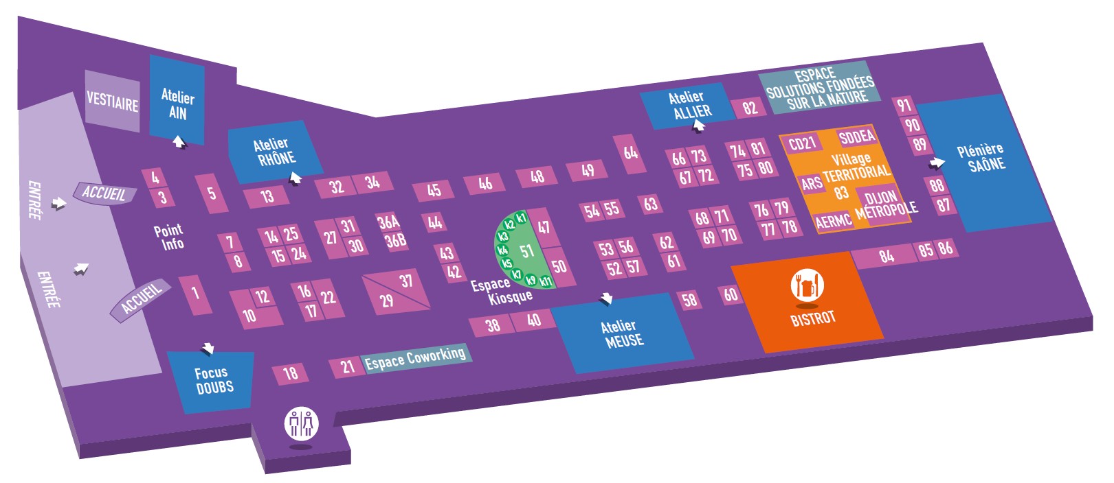 Plan du salon CGDE